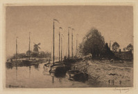 KG 20015
<br/>
Haventje te Meppel
<br/>
<em>Dingemans, Waalko Jans (1873-1925)</em>